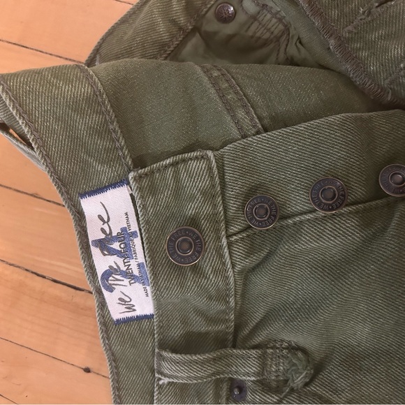 Free people green shorts - Picture 4 of 5